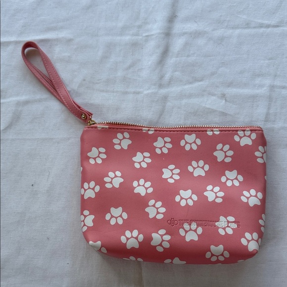Pink Paw Print Wristlet - Picture 1 of 4